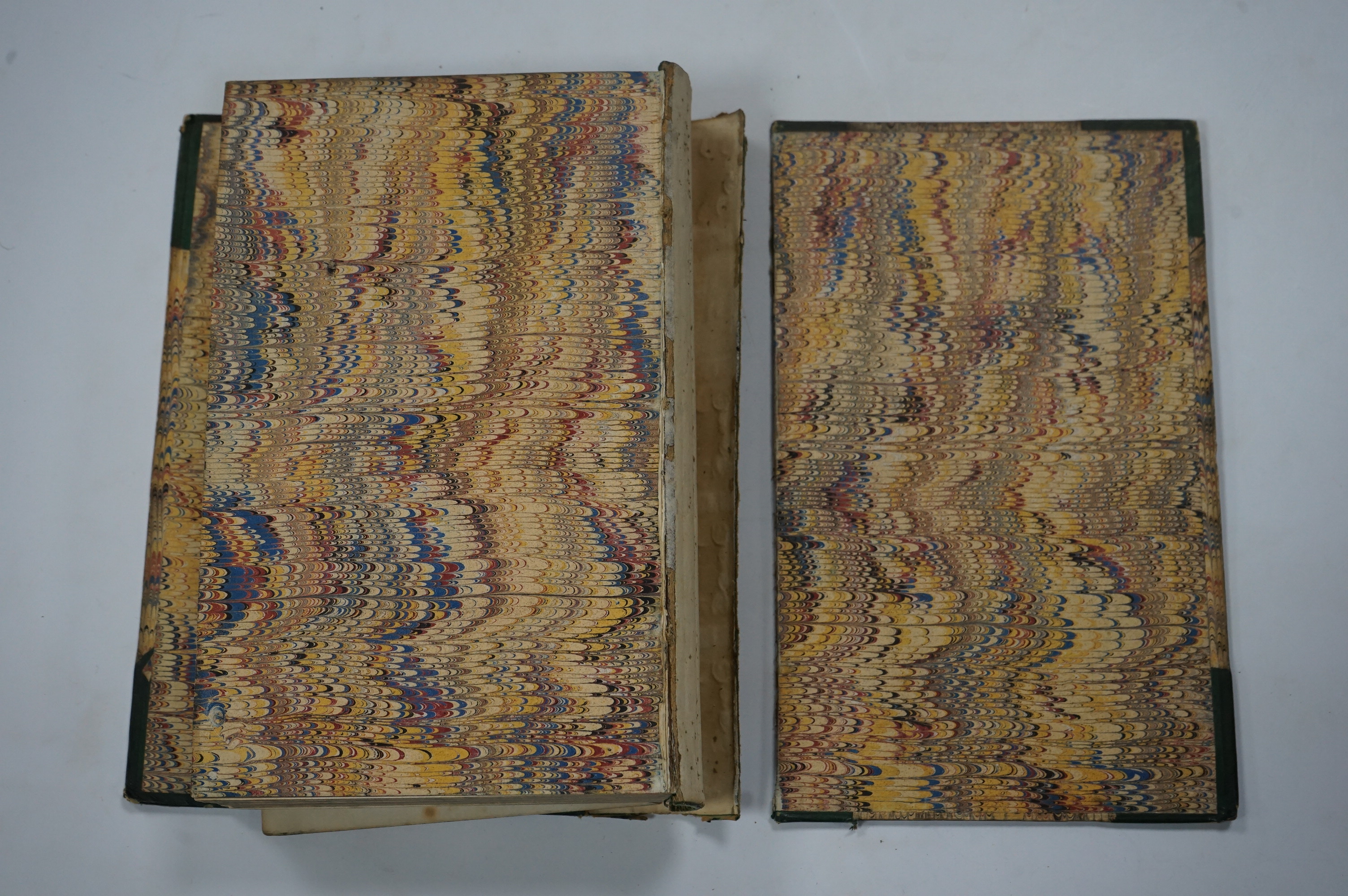 Dickens, Charles - The Life and Adventures of Nicholas Nickleby. First Edition. portrait frontis. of the author, 39 plates (by Phiz, i.e. H.K. Browne); near contemp. half calf and marbled boards, gilt decorated and panel